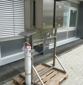 komplett Ansicht eines systembauschranks