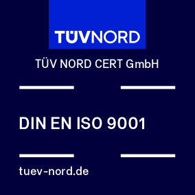 das TÜV Nord logo in blau mit weißer Schrift