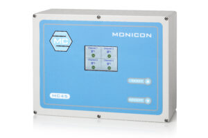 4-kanal-Gasmonitor auf weißem hintergrund