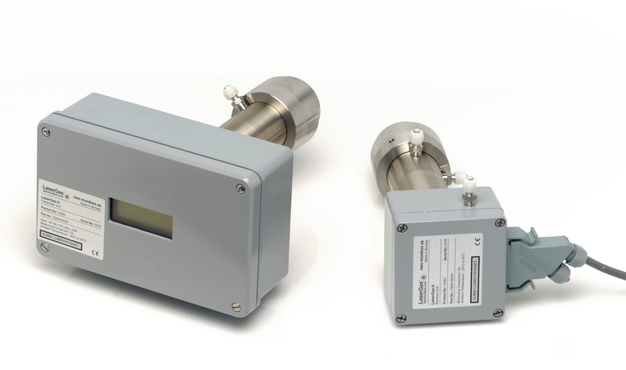 Empfänger und Sender des LaserGas II SP